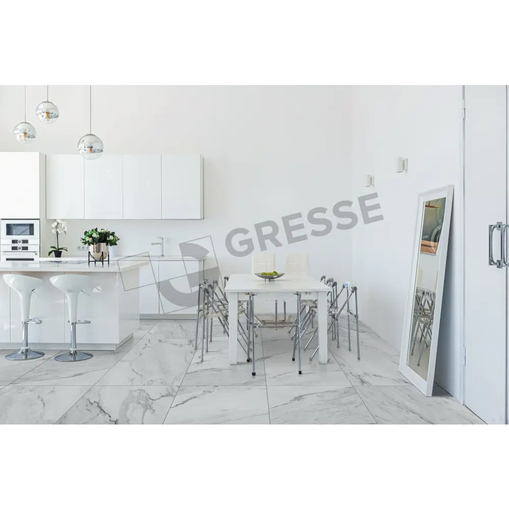 Фото 4 Керамогранит Gresse Ellora GRS01-18 Ashy 60x60x1 см 1.44 м² цвет серый, цена за упаковку