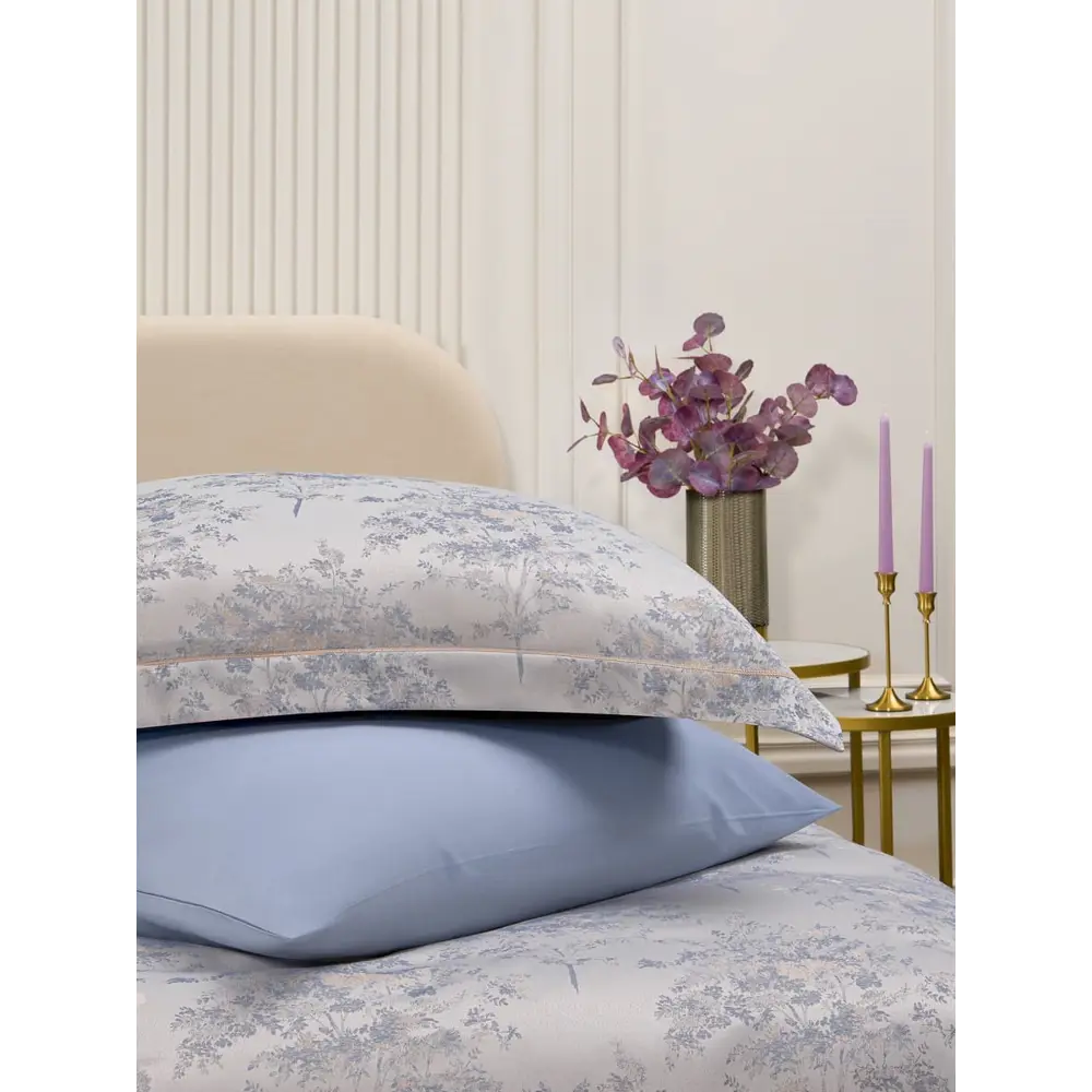 Фото 2 Комплект постельного белья семейный Arya Home Majestik Foggy 8680943241375, бамбук, цвет серый Фото 2 Комплект постельного белья семейный Arya Home Majestik Foggy 8680943241375, бамбук, цвет серый