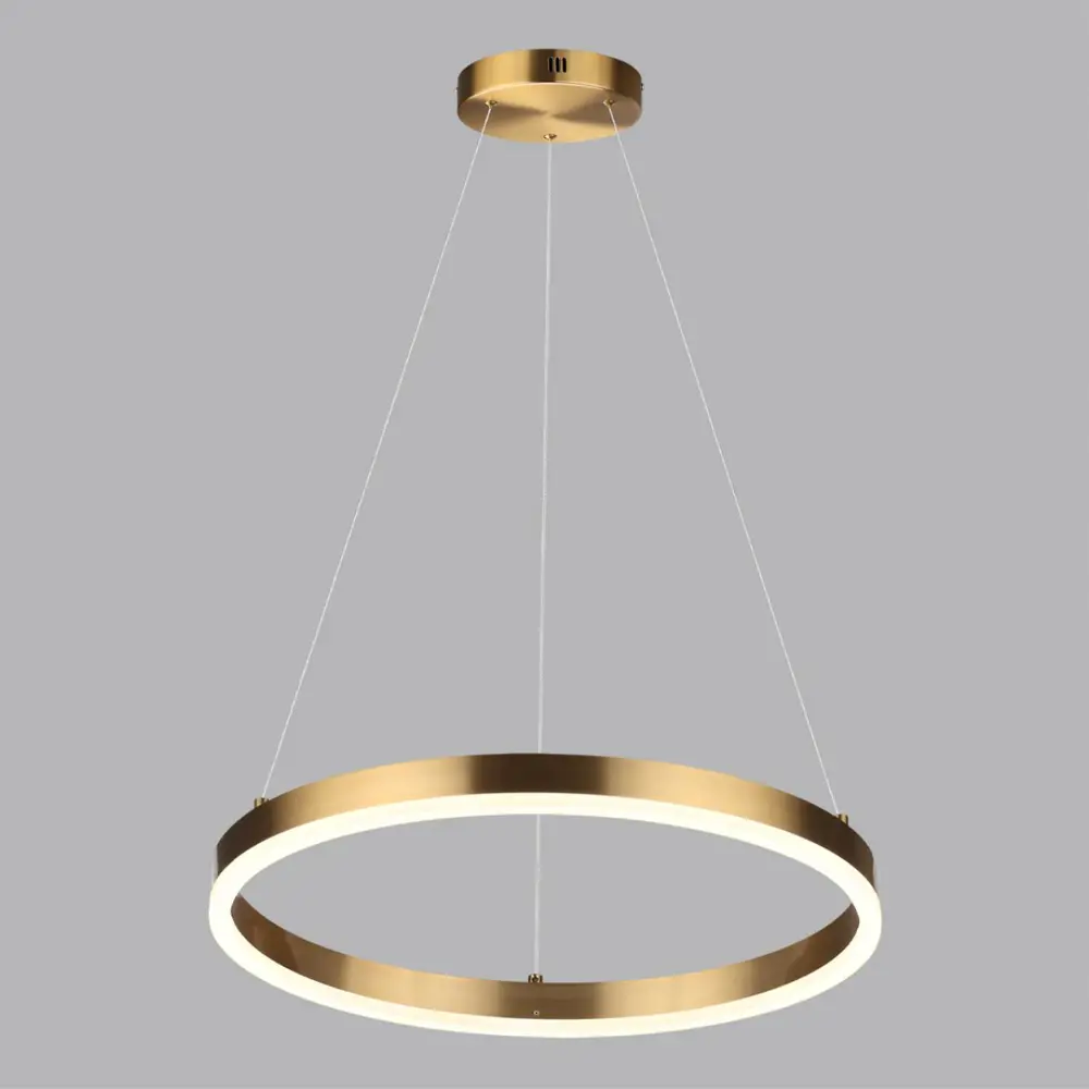 Фото 3 Светильник подвесной светодиодный Lumion Echo 6531/34l 9 м² нейтральный белый свет цвет золото Фото 3 Светильник подвесной светодиодный Lumion Echo 6531/34l 9 м² нейтральный белый свет цвет золото