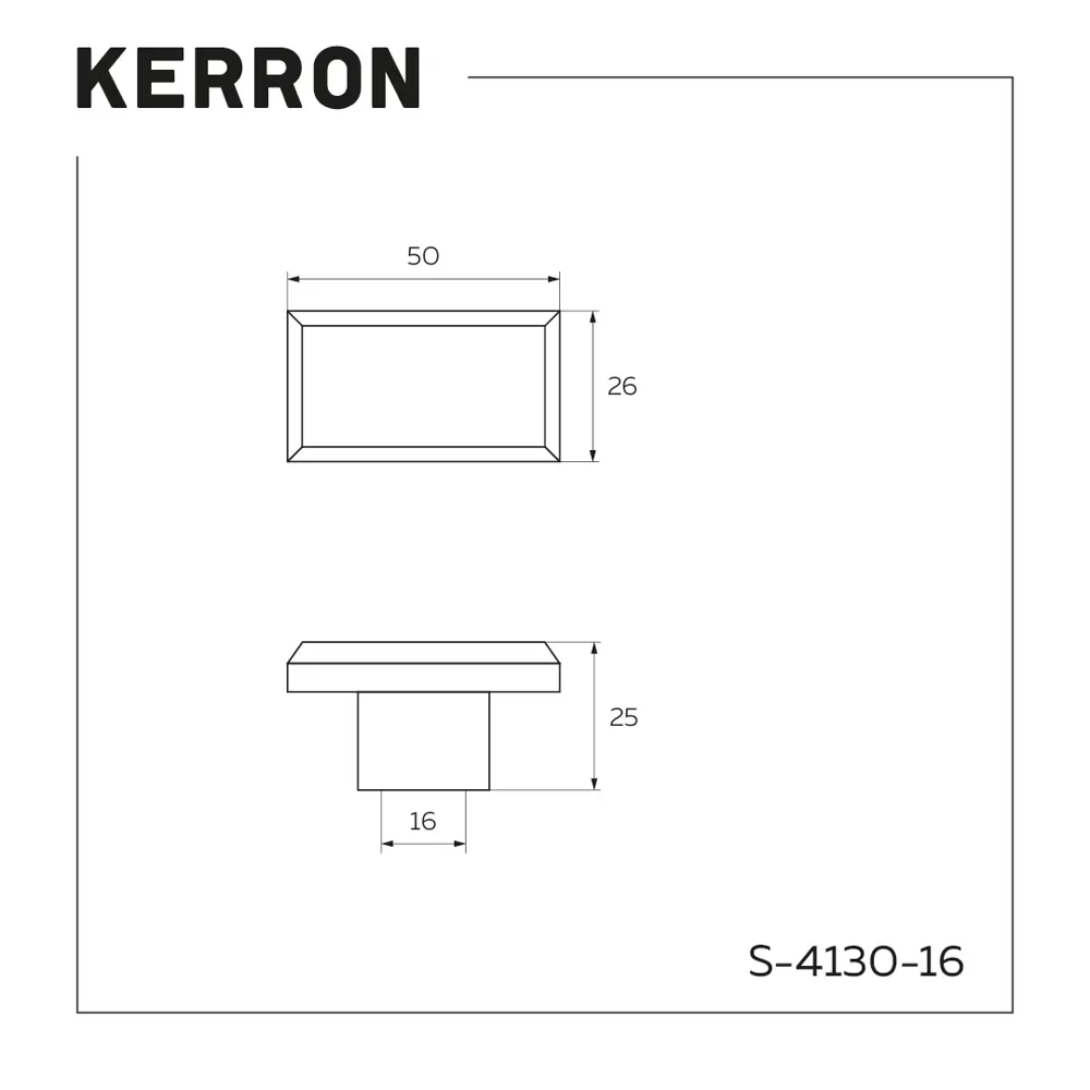 Фото 2 Мебельная ручка-кнопка Kerron S-4130-16 BL матовый черный 16 мм Фото 2 Мебельная ручка-кнопка Kerron S-4130-16 BL матовый черный 16 мм