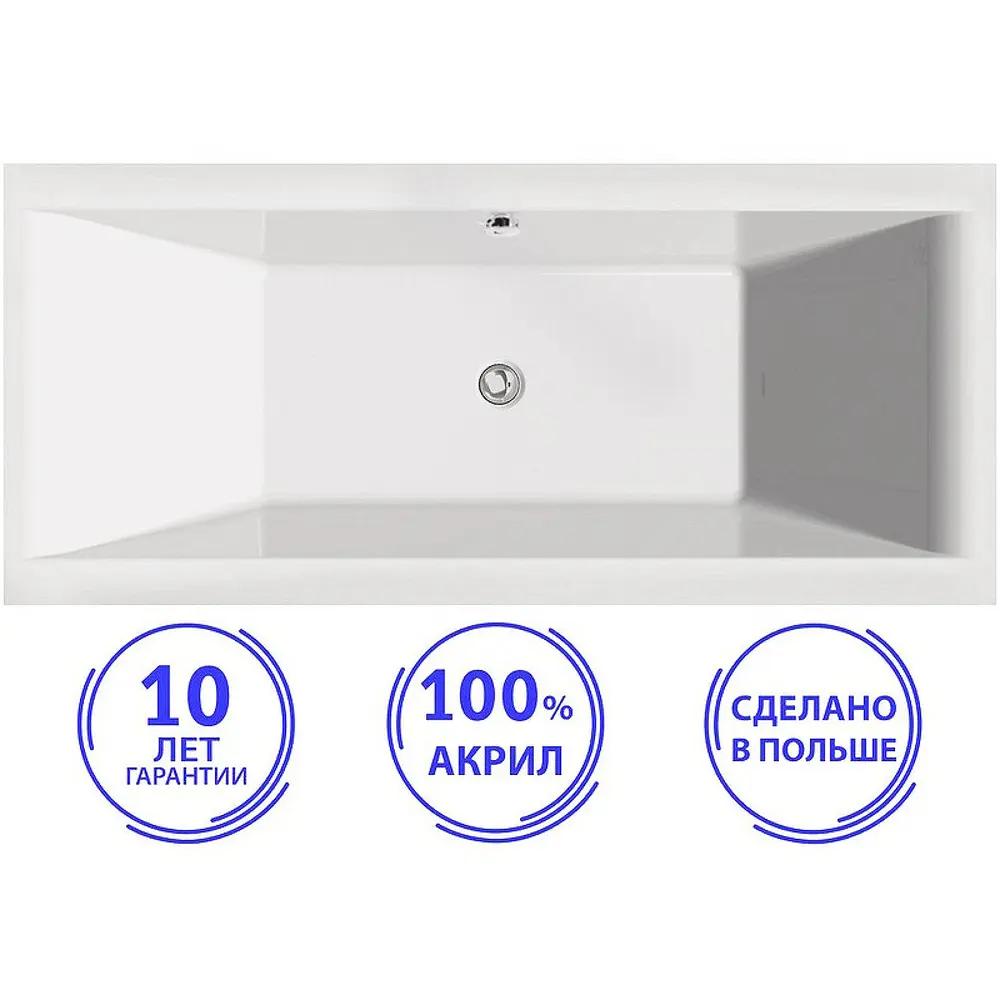 Фото Прямоугольная ванна C-BATH CBQ008001 акрил 170x75см Фото Прямоугольная ванна C-BATH CBQ008001 акрил 170x75см