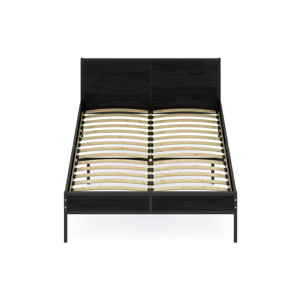 Фото 2 Кровать Solarius Kr140loft-ser-black-orto 145 x 90 x 206 см сосна цвет серый Фото 2 Кровать Solarius Kr140loft-ser-black-orto 145 x 90 x 206 см сосна цвет серый