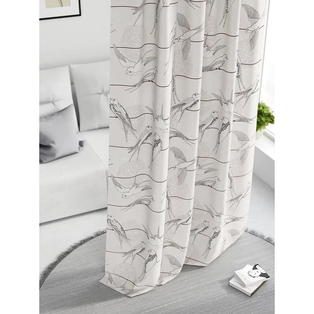 Фото 3 Штора на шторной ленте Comfy Way Нилсти - 22 CW593022-260, 260x150 см, цвет светло-серый Фото 3 Штора на шторной ленте Comfy Way Нилсти - 22 CW593022-260, 260x150 см, цвет светло-серый