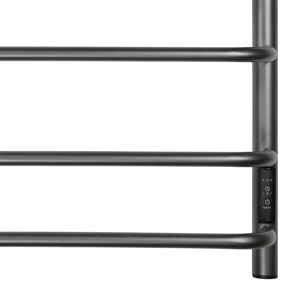 Фото 6 Полотенцесушитель электрический Primoclima Step E Graphite 150x800 мм 134 Вт с терморегулятором лесенка цвет графитовый матовый Фото 6 Полотенцесушитель электрический Primoclima Step E Graphite 150x800 мм 134 Вт с терморегулятором лесенка цвет графитовый матовый