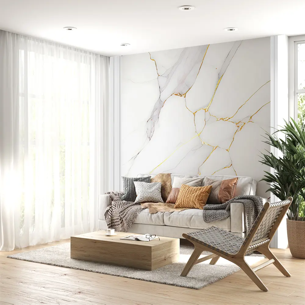 Фото 7 Фотообои флизелиновые Urban Style Белый мрамор UST2829, 200x270 см Фото 7 Фотообои флизелиновые Urban Style Белый мрамор UST2829, 200x270 см