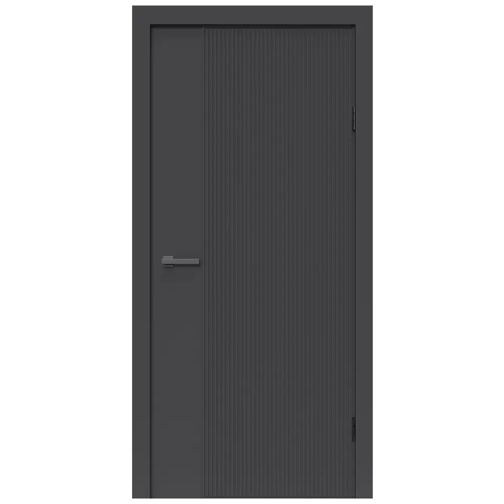 Фото Дверь межкомнатная DK-doors Lux 08 глухая 80х200см ПВХ цвет велютто оскуро без замка и петель в комплекте Фото Дверь межкомнатная DK-doors Lux 08 глухая 80х200см ПВХ цвет велютто оскуро без замка и петель в комплекте