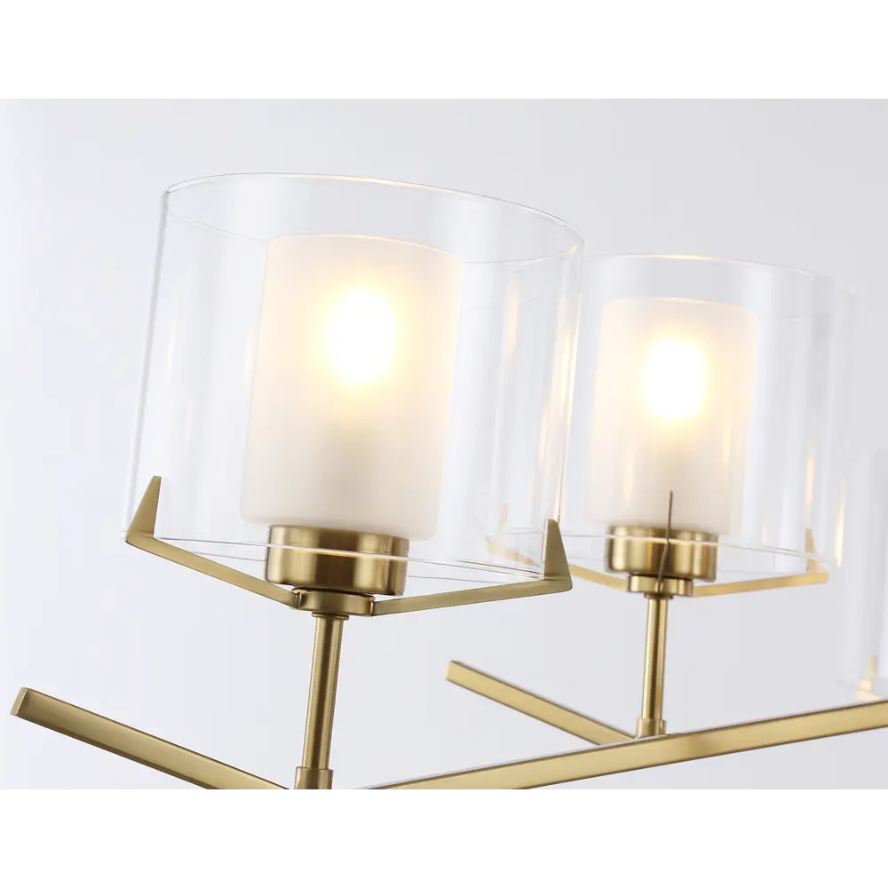 Фото 4 Люстра на штанге Ambrella Light High Ambr_lh57008 6 ламп 32 м² цвет белый матовый/латунь Фото 4 Люстра на штанге Ambrella Light High Ambr_lh57008 6 ламп 32 м² цвет белый матовый/латунь