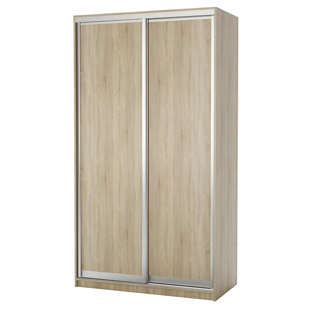 Фото 3 Шкаф-купе Гамма 240x140x60 см 4 полки ЛДСП цвет дуб сонома