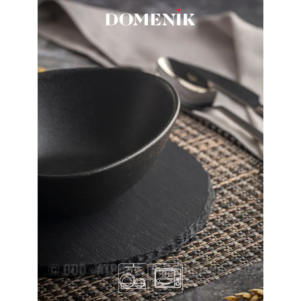 Фото 4 Тарелка глубокая 16 см Салатник треугольный ROCK BLACK 16см Domenik Фарфор цвет черный Фото 4 Тарелка глубокая 16 см Салатник треугольный ROCK BLACK 16см Domenik Фарфор цвет черный