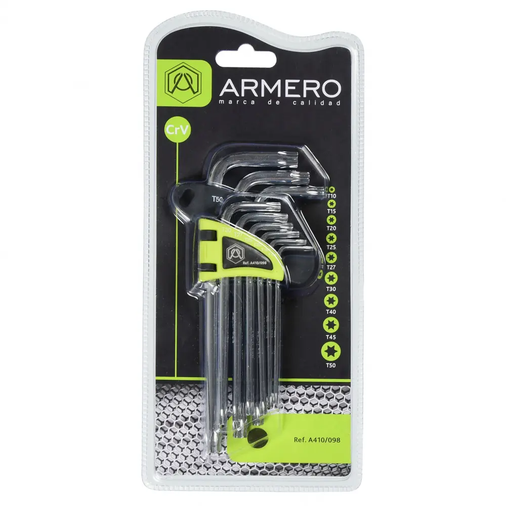 Фото 2 Набор ключей Torx Armero A410/098 30-10 мм, 9 предметов Фото 2 Набор ключей Torx Armero A410/098 30-10 мм, 9 предметов