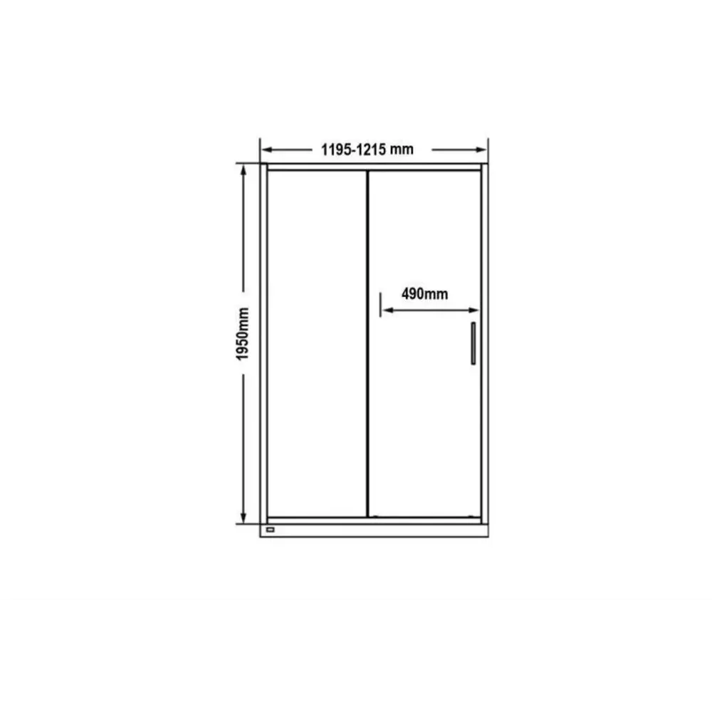 Фото 6 Душевая дверь Doccia GLASS120r/GR/6BL 120см эффект стекла прозрачный раздвижной Фото 6 Душевая дверь Doccia GLASS120r/GR/6BL 120см эффект стекла прозрачный раздвижной