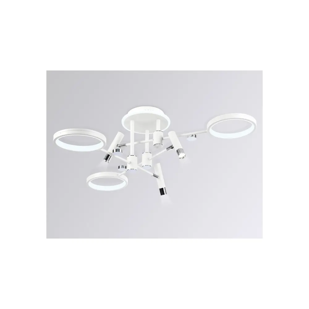 Фото 2 Люстра потолочная светодиодная Ambrella Comfort fl51646 с пультом управления 23 м² теплый белый (желтый) свет цвет белый Фото 2 Люстра потолочная светодиодная Ambrella Comfort fl51646 с пультом управления 23 м² теплый белый (желтый) свет цвет белый