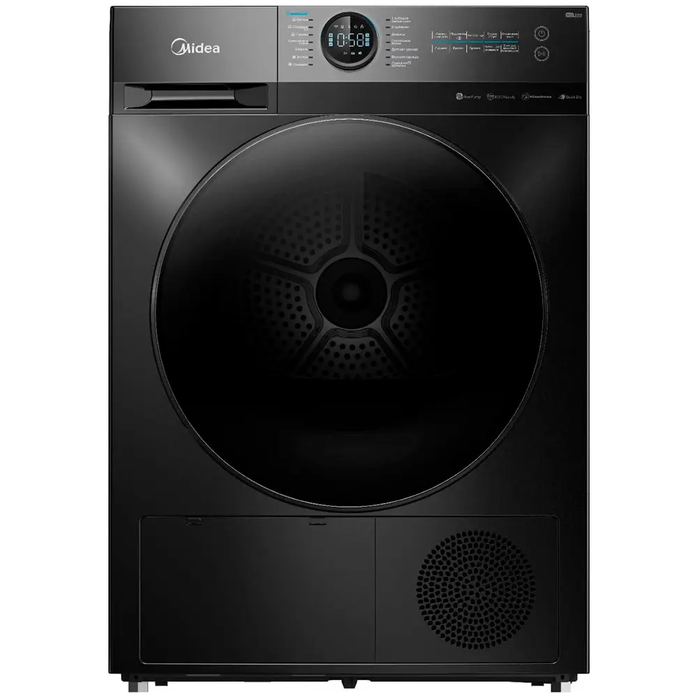 Фото 2 Сушильная машина Midea MD200D90WB/S-RU 9 кг цвет черный Фото 2 Сушильная машина Midea MD200D90WB/S-RU 9 кг цвет черный