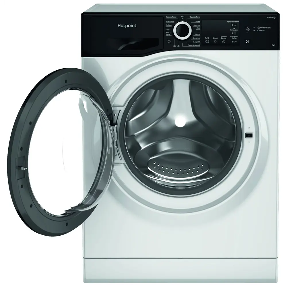 Фото 4 Стиральная машина Hotpoint Nsb 6015 Zk V Ru 59.50x85x42.50 см 6 кг цвет белый Фото 4 Стиральная машина Hotpoint Nsb 6015 Zk V Ru 59.50x85x42.50 см 6 кг цвет белый