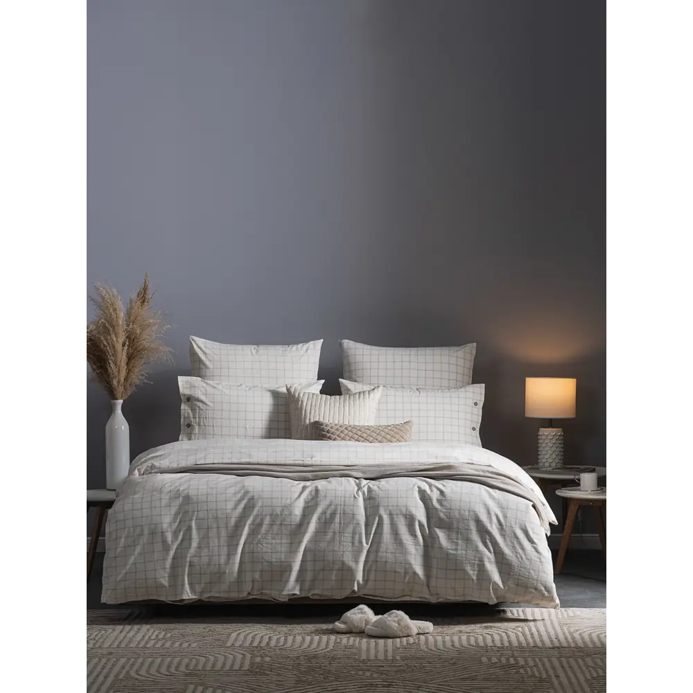 Фото Комплект постельного белья Prime Prive Вальбо 2-спальный сатин белый