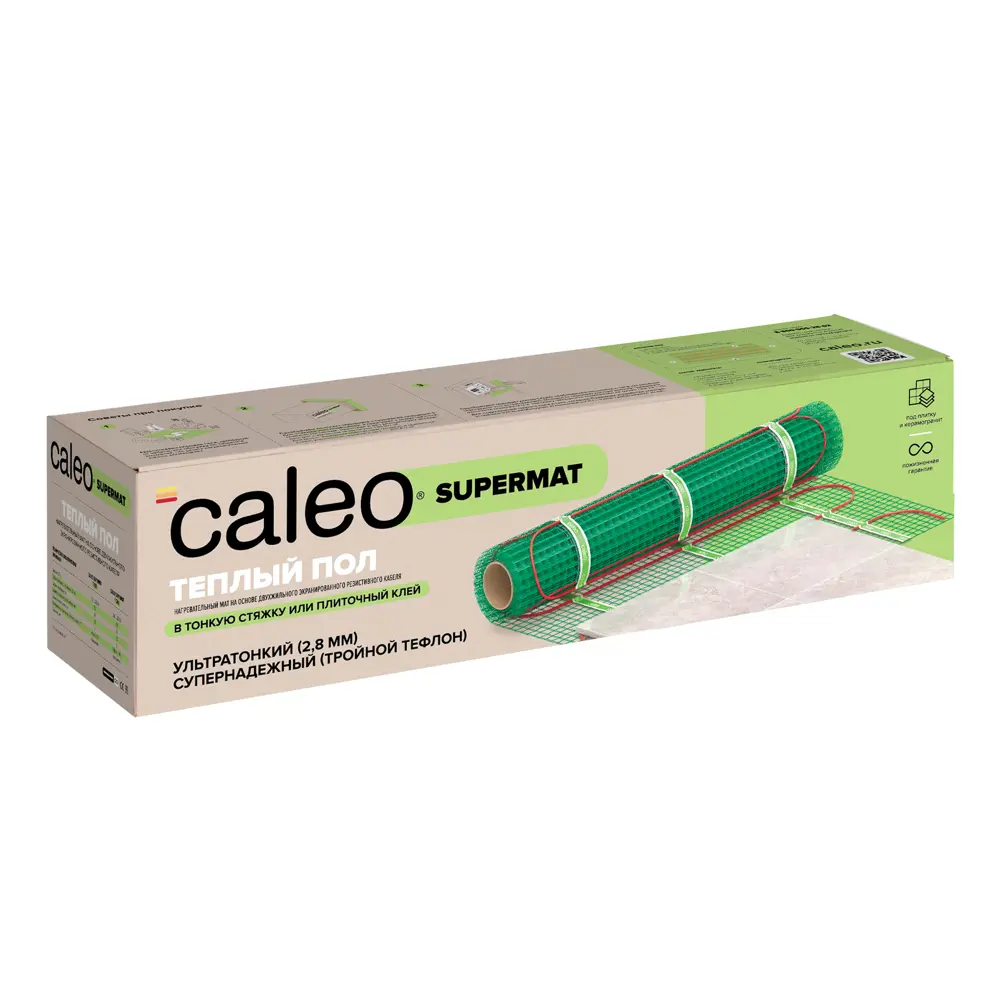 Фото Нагревательный мат для теплого пола Caleo Supermat 1.8 м2 360 Вт