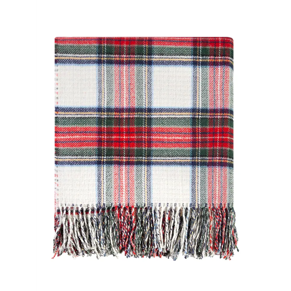 Фото 2 Плед Estia Вильям 1015.00250 200x150 см шерсть цвет белый/красный/зеленый