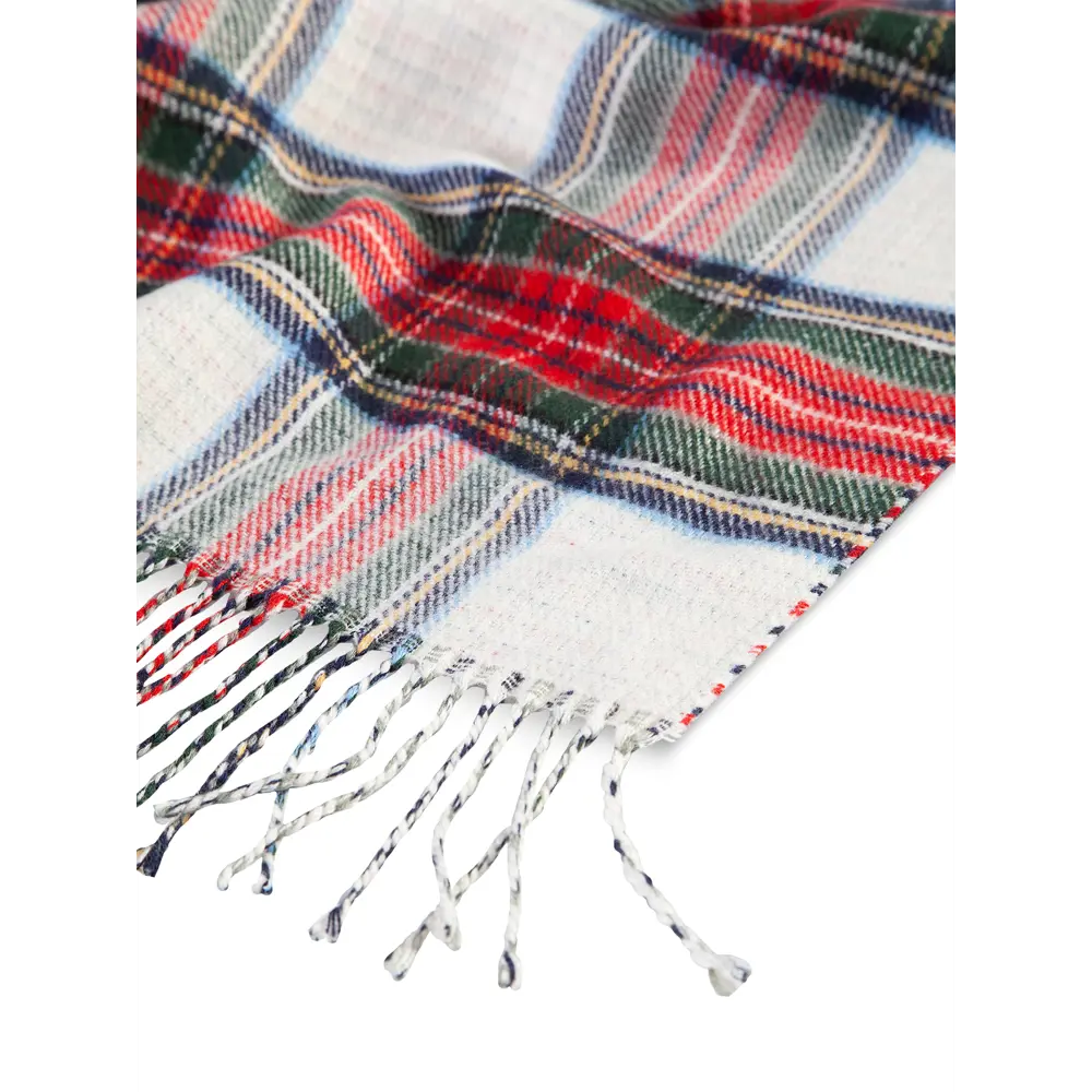 Фото 9 Плед Estia Вильям 1015.00250 200x150 см шерсть цвет белый/красный/зеленый