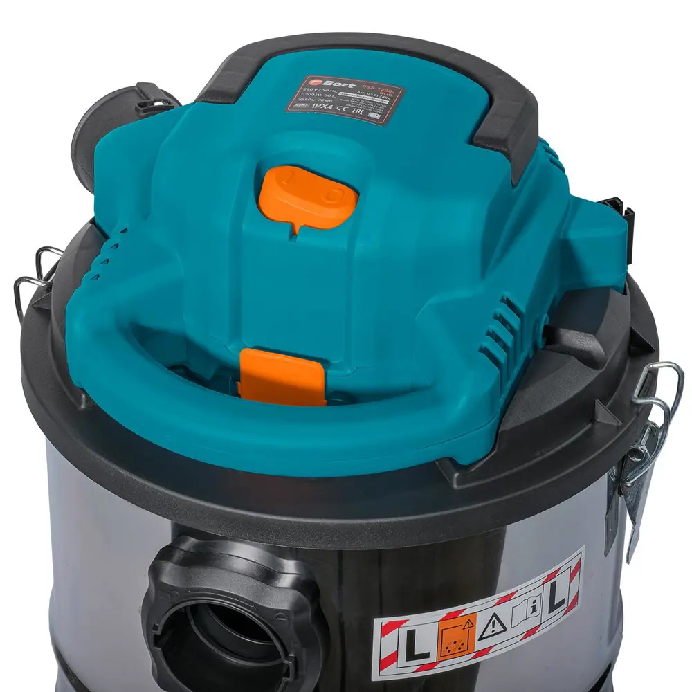 Фото 2 Пылесос строительный Bort BSS-1230-DUO 1200 Вт, 30 л Фото 2 Пылесос строительный Bort BSS-1230-DUO 1200 Вт, 30 л