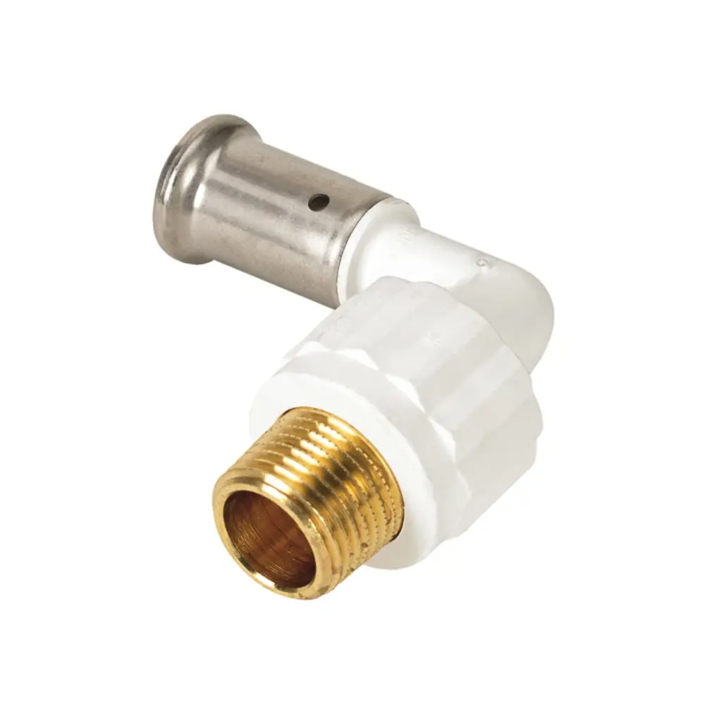 Фото Угол комбинированный 90° Henco 1/2"x16 мм НР PVDF 5PKW-1604 Фото Угол комбинированный 90° Henco 1/2"x16 мм НР PVDF 5PKW-1604