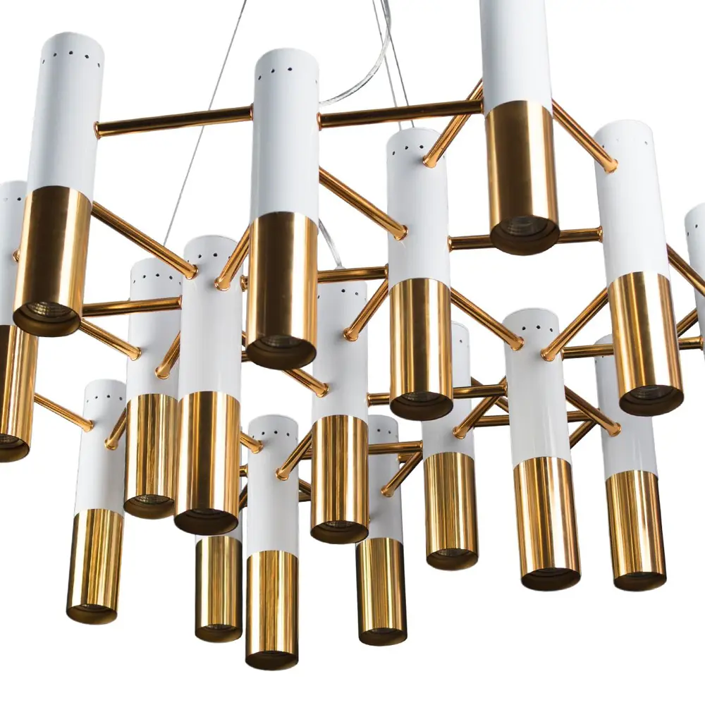 Фото 2 Люстра подвесная Loft It Ike 9954-19 19 ламп 29.86 м² цвет белый, золото Фото 2 Люстра подвесная Loft It Ike 9954-19 19 ламп 29.86 м² цвет белый, золото