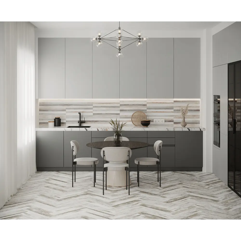 Фото Керамогранит Laparet Porto x9999280344 15x60см 1.35 м² цвет серый, цена за упаковку