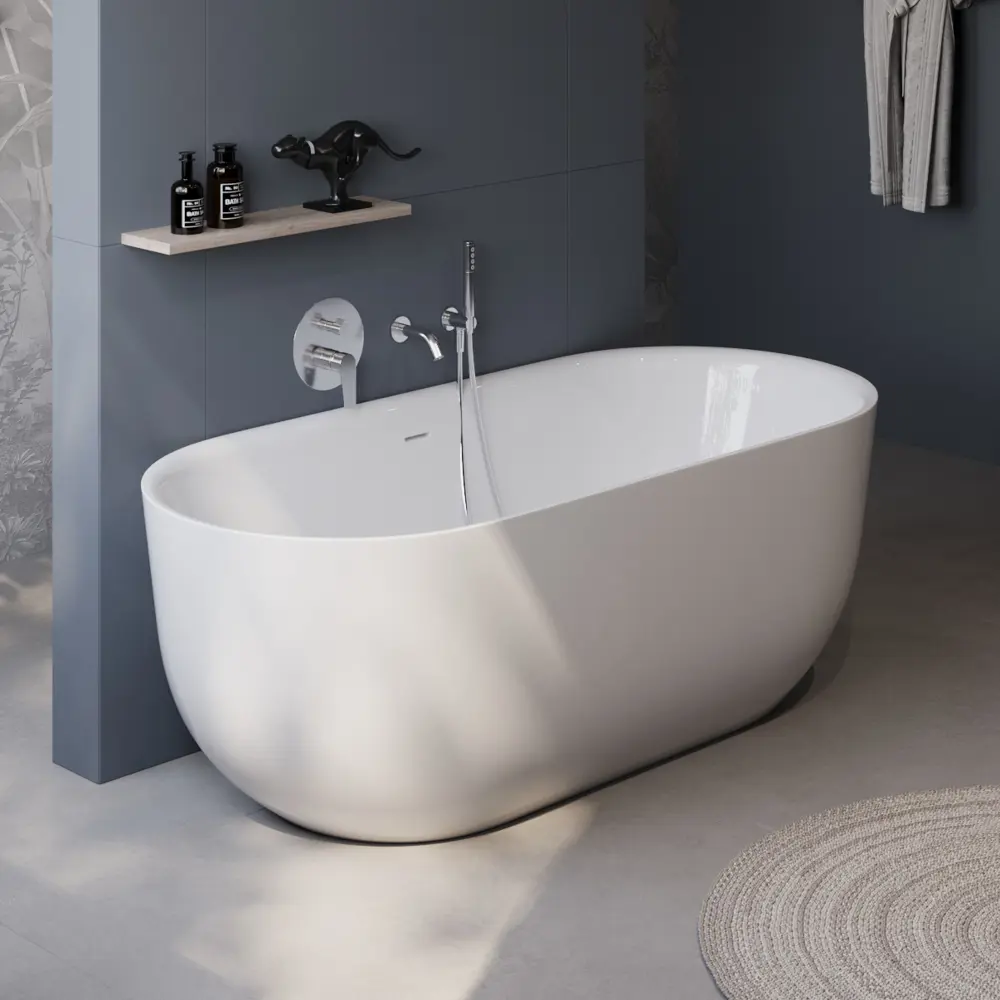 Фото Отдельностоящая ванна Belbagno BB706-1700-770 акрил 170x77см Фото Отдельностоящая ванна Belbagno BB706-1700-770 акрил 170x77см
