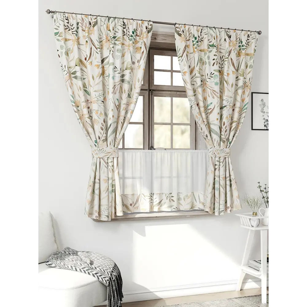 Фото 3 Комплект штор Comfy way Иномик - 24 CW705024-160 на шторной ленте 160x150 см цвет бежевый Фото 3 Комплект штор Comfy way Иномик - 24 CW705024-160 на шторной ленте 160x150 см цвет бежевый