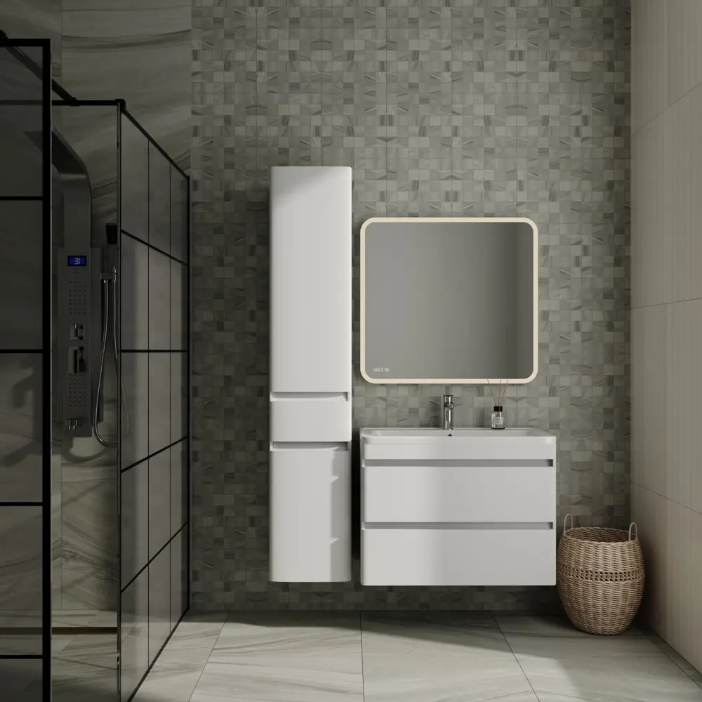 Фото 5 Пенал для ванной STYLE LINE Атлантика 35 L PLUS СС-00002257 с корзиной Люкс антискрейч Фото 5 Пенал для ванной STYLE LINE Атлантика 35 L PLUS СС-00002257 с корзиной Люкс антискрейч