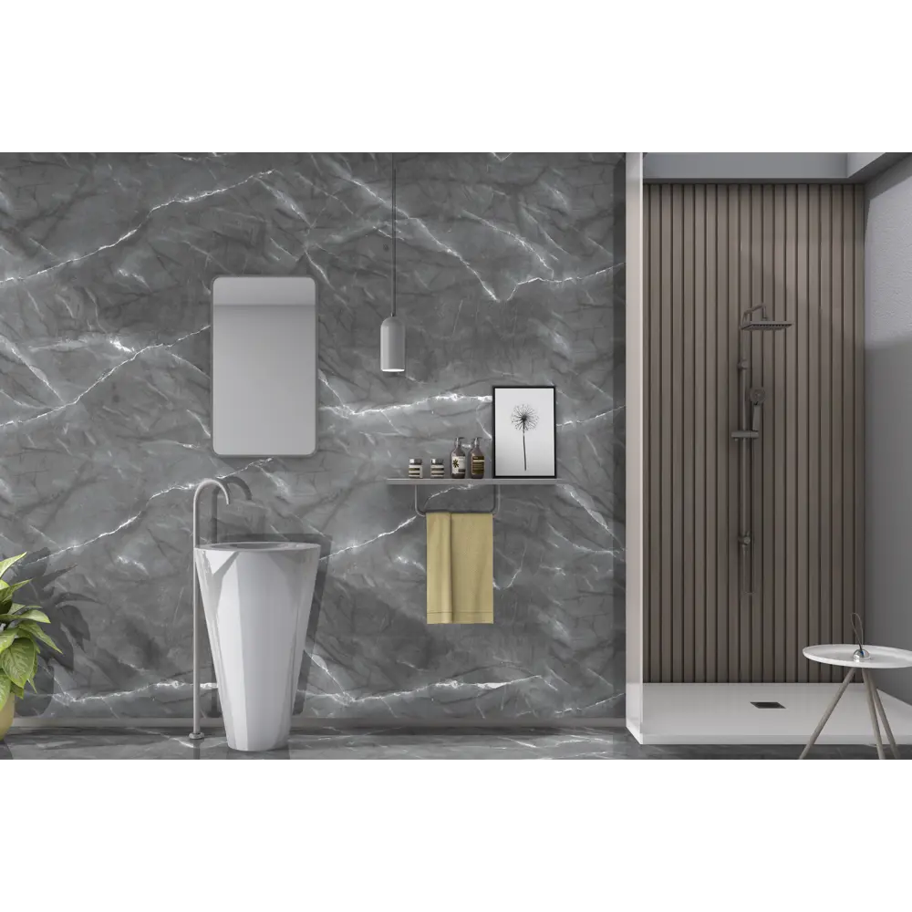 Фото 3 Керамогранит Culto Glossy ARMANI 60x120см цвет серый мрамор