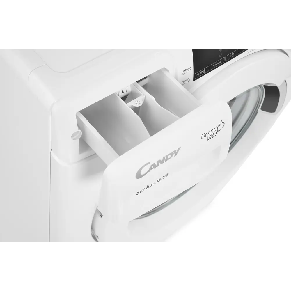 Фото 3 Стиральная машина 60x85x40 см 6 кг цвет белый Candy GrandO Vita Smart GVS4 126TW3/2-07, 31008331 Фото 3 Стиральная машина 60x85x40 см 6 кг цвет белый Candy GrandO Vita Smart GVS4 126TW3/2-07, 31008331