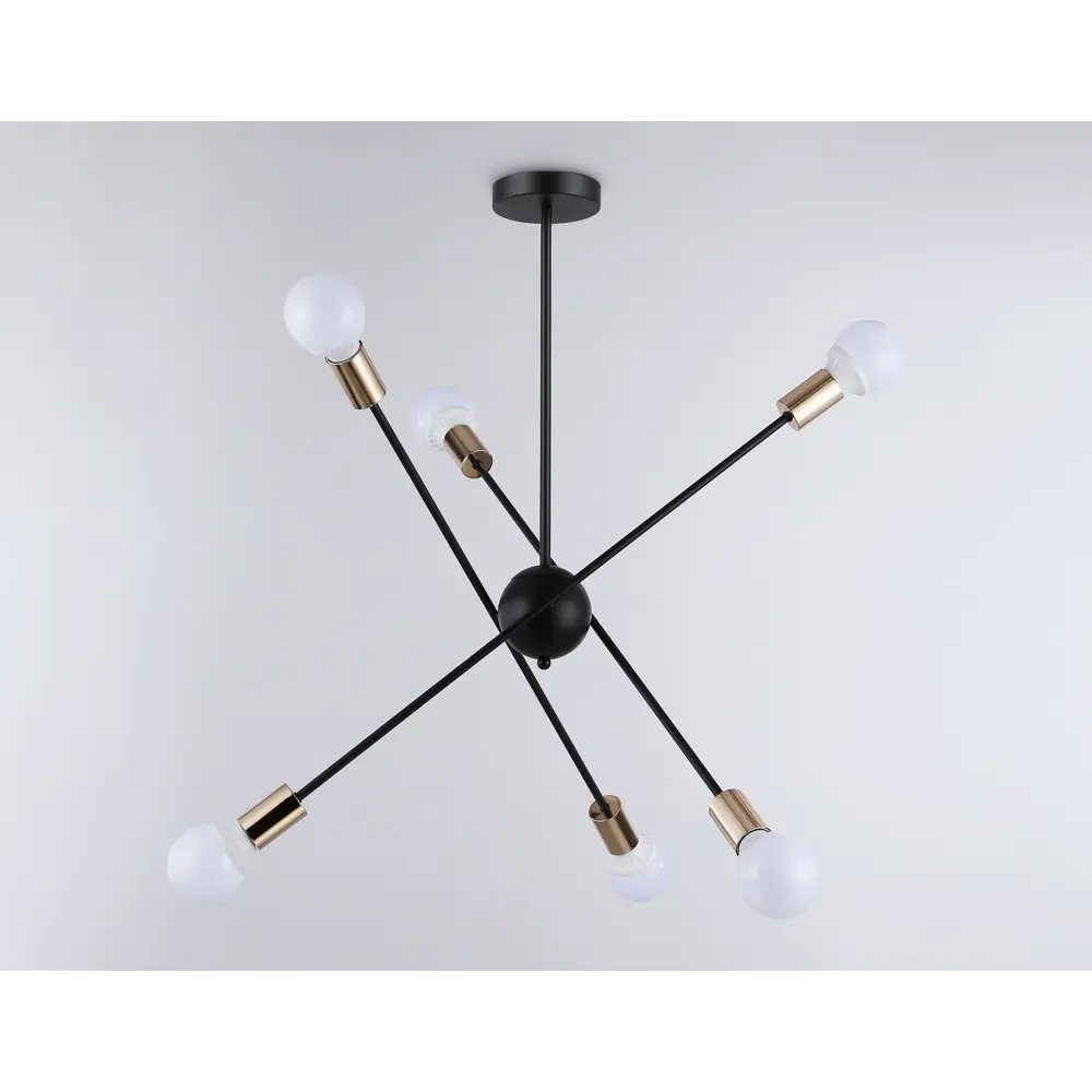 Фото 4 Люстра на штанге светодиодная Ambrella light Tr80435 12 м² нейтральный белый свет цвет черный Фото 4 Люстра на штанге светодиодная Ambrella light Tr80435 12 м² нейтральный белый свет цвет черный