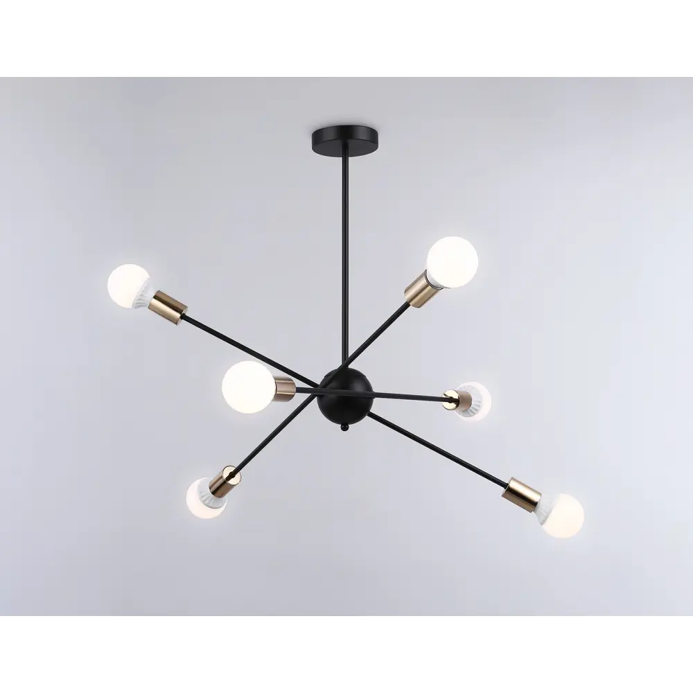 Фото 7 Люстра на штанге светодиодная Ambrella light Tr80435 12 м² нейтральный белый свет цвет черный Фото 7 Люстра на штанге светодиодная Ambrella light Tr80435 12 м² нейтральный белый свет цвет черный