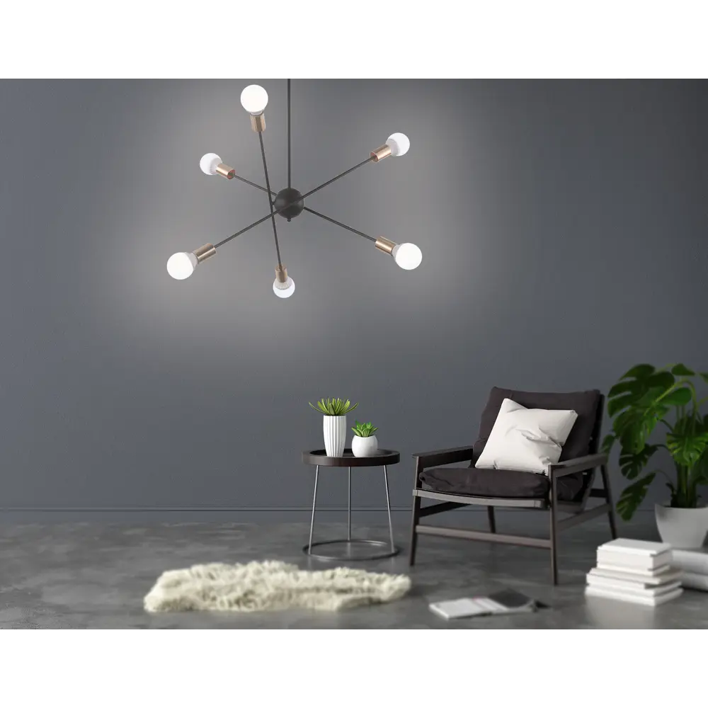 Фото 14 Люстра на штанге светодиодная Ambrella light Tr80435 12 м² нейтральный белый свет цвет черный Фото 14 Люстра на штанге светодиодная Ambrella light Tr80435 12 м² нейтральный белый свет цвет черный