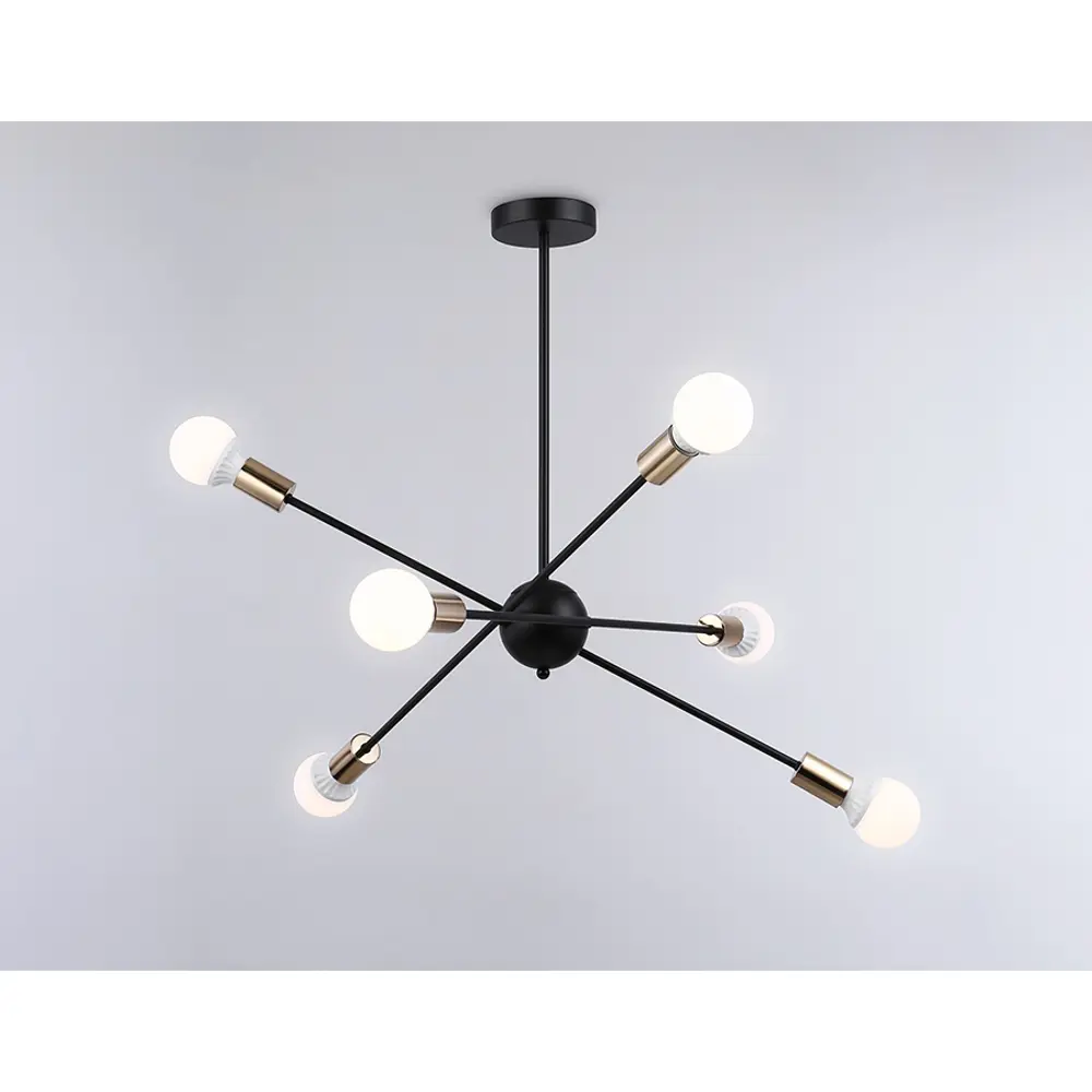 Фото 6 Люстра на штанге светодиодная Ambrella light Tr80435 12 м² нейтральный белый свет цвет черный Фото 6 Люстра на штанге светодиодная Ambrella light Tr80435 12 м² нейтральный белый свет цвет черный