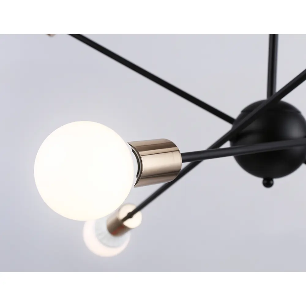Фото 9 Люстра на штанге светодиодная Ambrella light Tr80435 12 м² нейтральный белый свет цвет черный Фото 9 Люстра на штанге светодиодная Ambrella light Tr80435 12 м² нейтральный белый свет цвет черный