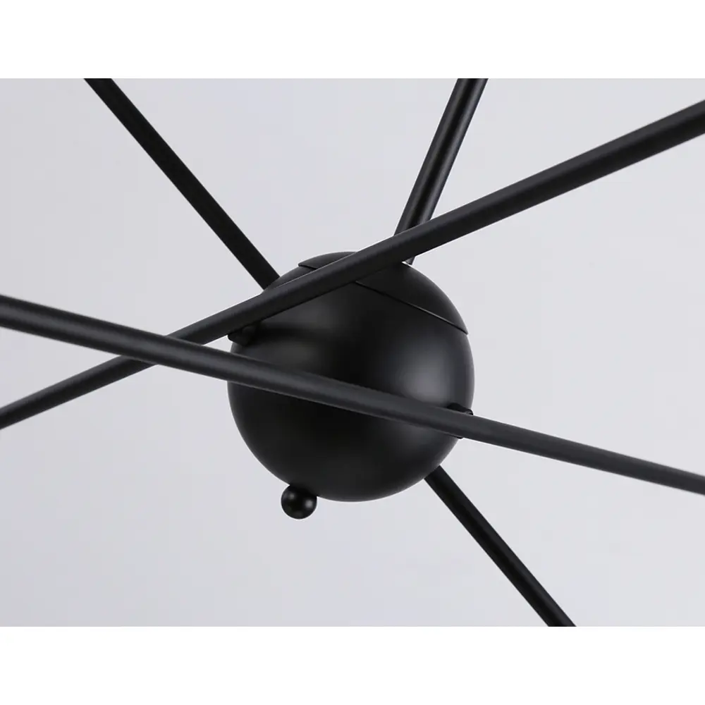 Фото 8 Люстра на штанге светодиодная Ambrella light Tr80435 12 м² нейтральный белый свет цвет черный Фото 8 Люстра на штанге светодиодная Ambrella light Tr80435 12 м² нейтральный белый свет цвет черный