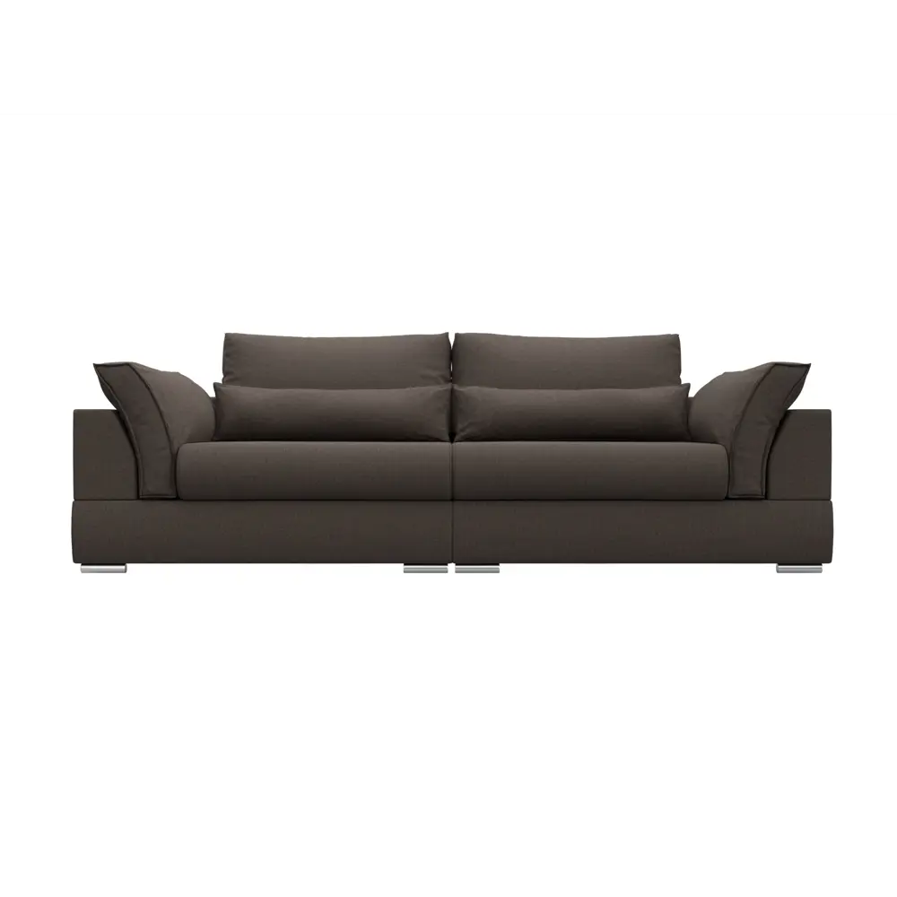 Фото 2 Диван прямой Пекин Лига диванов 122718 272x90x116 см рогожка цвет амур 05 коричневый Фото 2 Диван прямой Пекин Лига диванов 122718 272x90x116 см рогожка цвет амур 05 коричневый