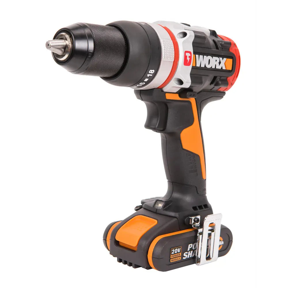 Фото 2 Дрель-шуруповерт аккумуляторная бесщеточная ударная Worx WX354, 20 В Li 1x2 Ач Фото 2 Дрель-шуруповерт аккумуляторная бесщеточная ударная Worx WX354, 20 В Li 1x2 Ач