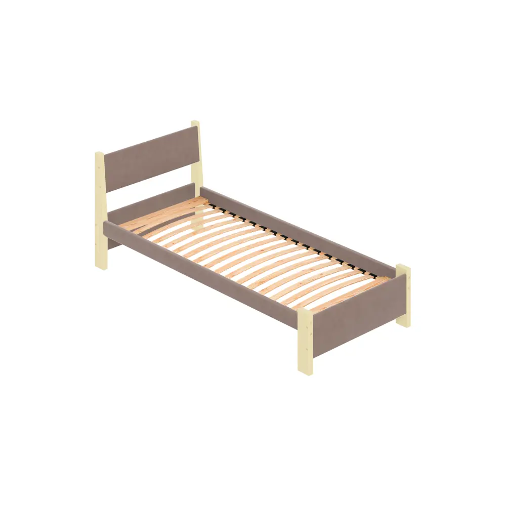 Фото Кровать Solarius Мишка орто основание 100 x 80 x 210 см дерево цвет мокко мусс;ванильный Фото Кровать Solarius Мишка орто основание 100 x 80 x 210 см дерево цвет мокко мусс;ванильный