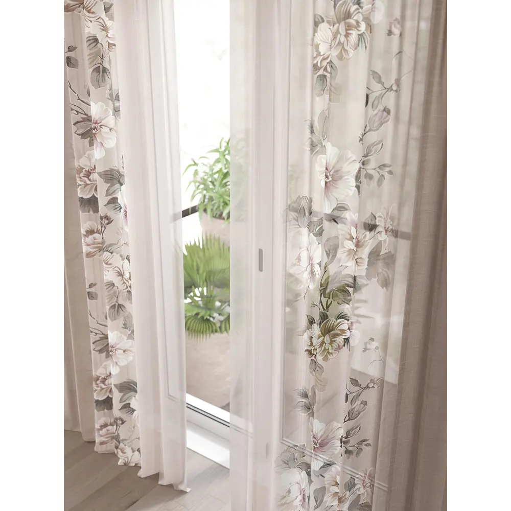 Фото 4 Тюль Comfy Way Алоуна - 63 CW580063-240 150x240 см на шторной ленте цвет бежевый 2 шт Фото 4 Тюль Comfy Way Алоуна - 63 CW580063-240 150x240 см на шторной ленте цвет бежевый 2 шт