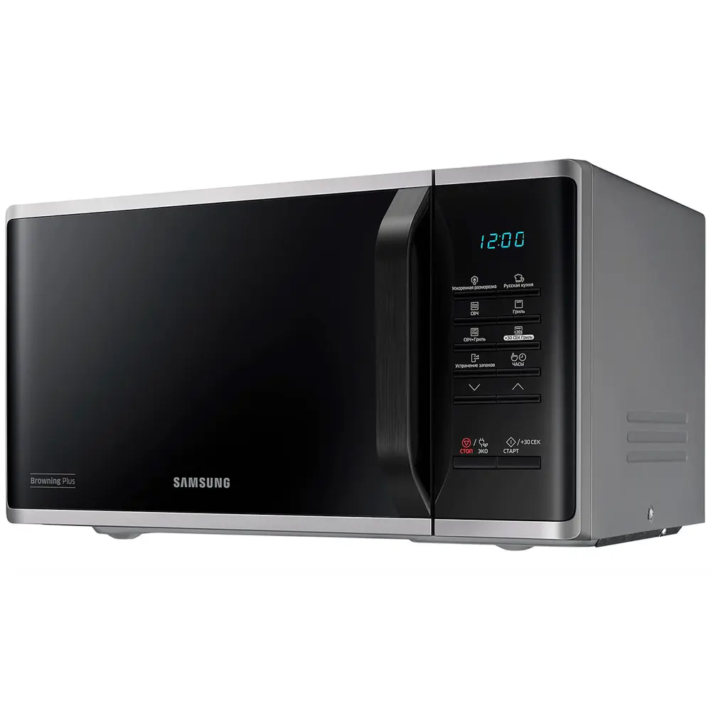 Фото Отдельностоящая микроволновая печь Samsung MG23K3513AS/BW 23 л 48.9x27.5x39.2 см цвет серебристый Фото Отдельностоящая микроволновая печь Samsung MG23K3513AS/BW 23 л 48.9x27.5x39.2 см цвет серебристый