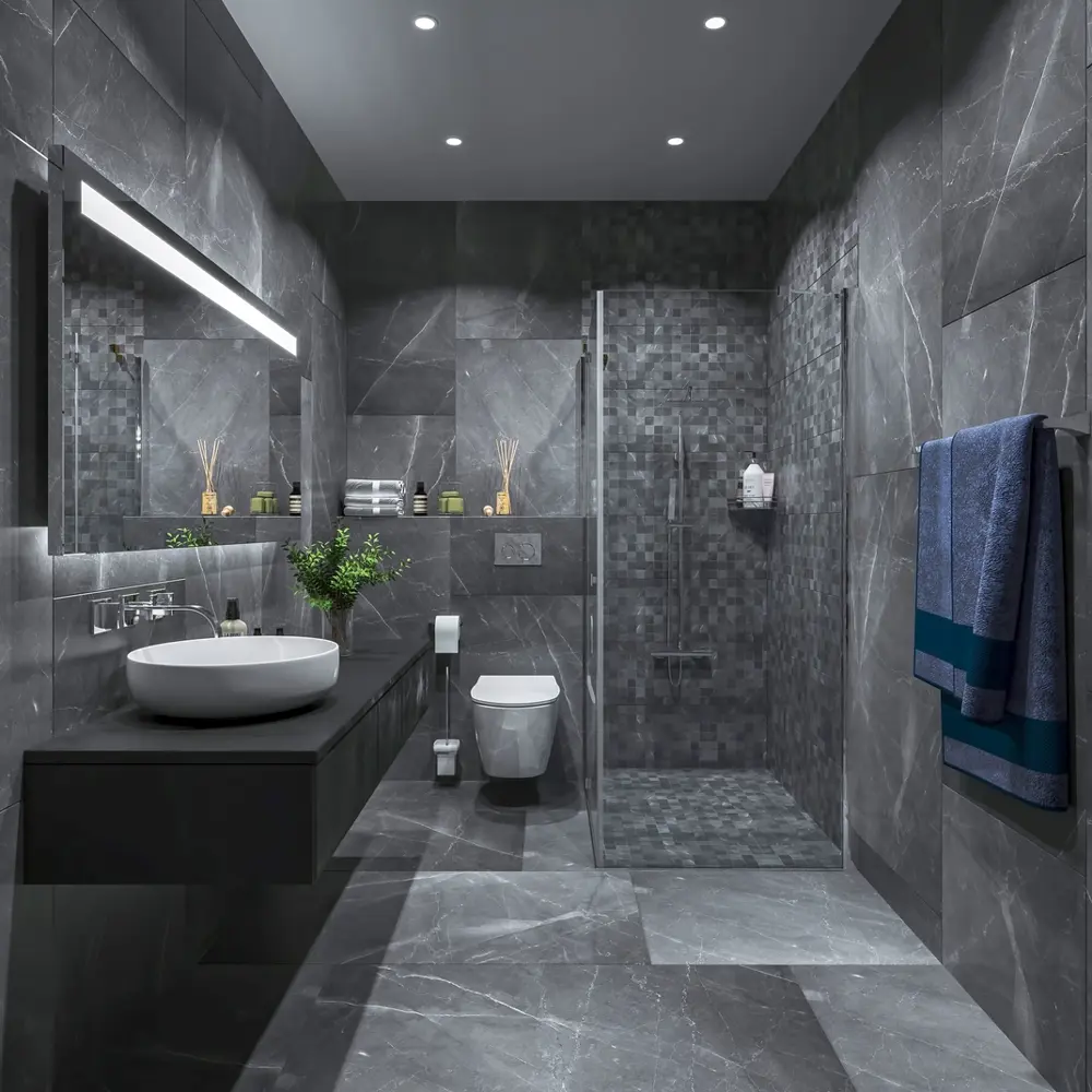 Фото 2 Керамогранит Absolut gres AB 1018G 60x120см 1.44 м² цвет серый, серебристый, цена за упаковку Фото 2 Керамогранит Absolut gres AB 1018G 60x120см 1.44 м² цвет серый, серебристый, цена за упаковку