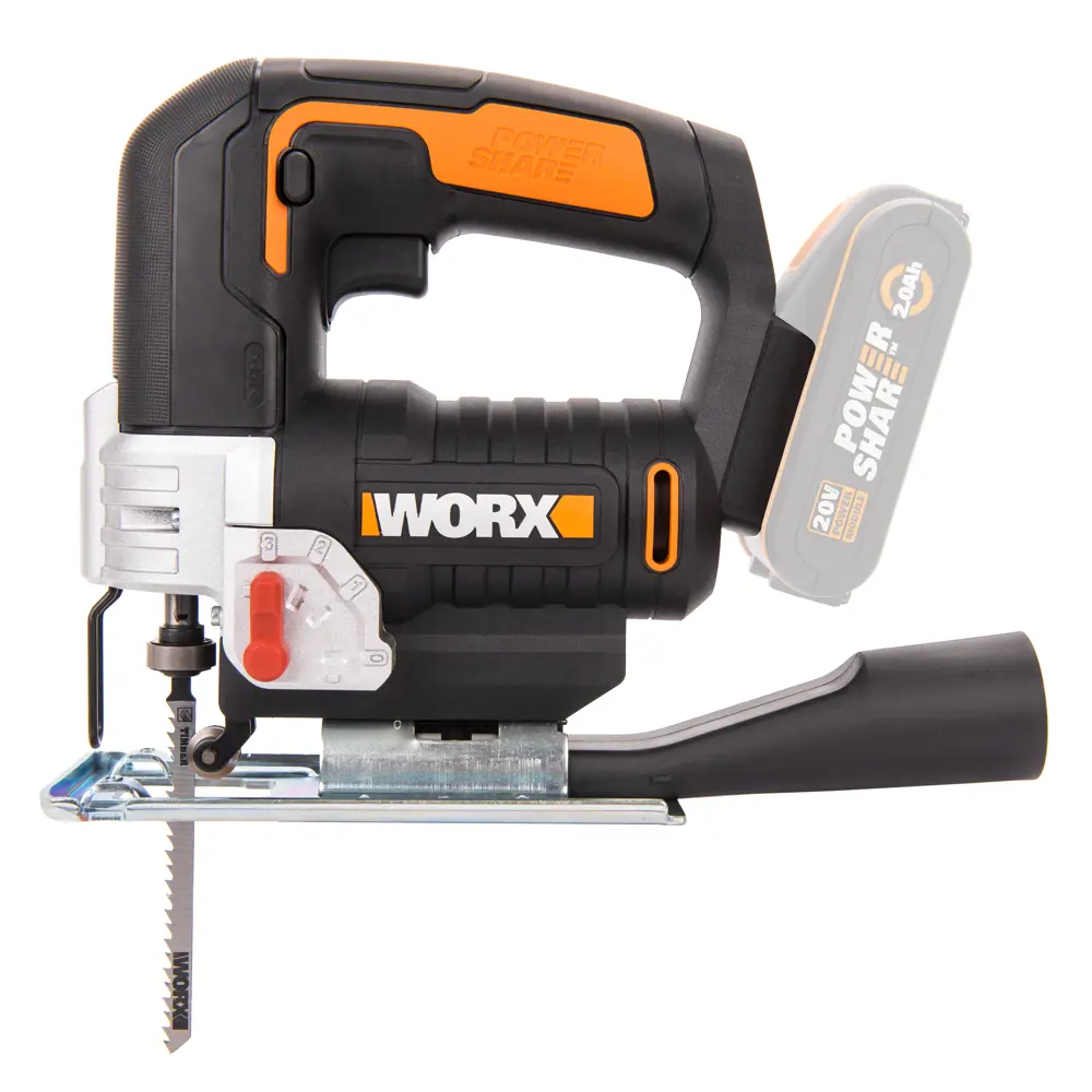 Фото Лобзик аккумуляторный Worx WX543.9, 20 В Li-Ion 1x2 Ач Фото Лобзик аккумуляторный Worx WX543.9, 20 В Li-Ion 1x2 Ач