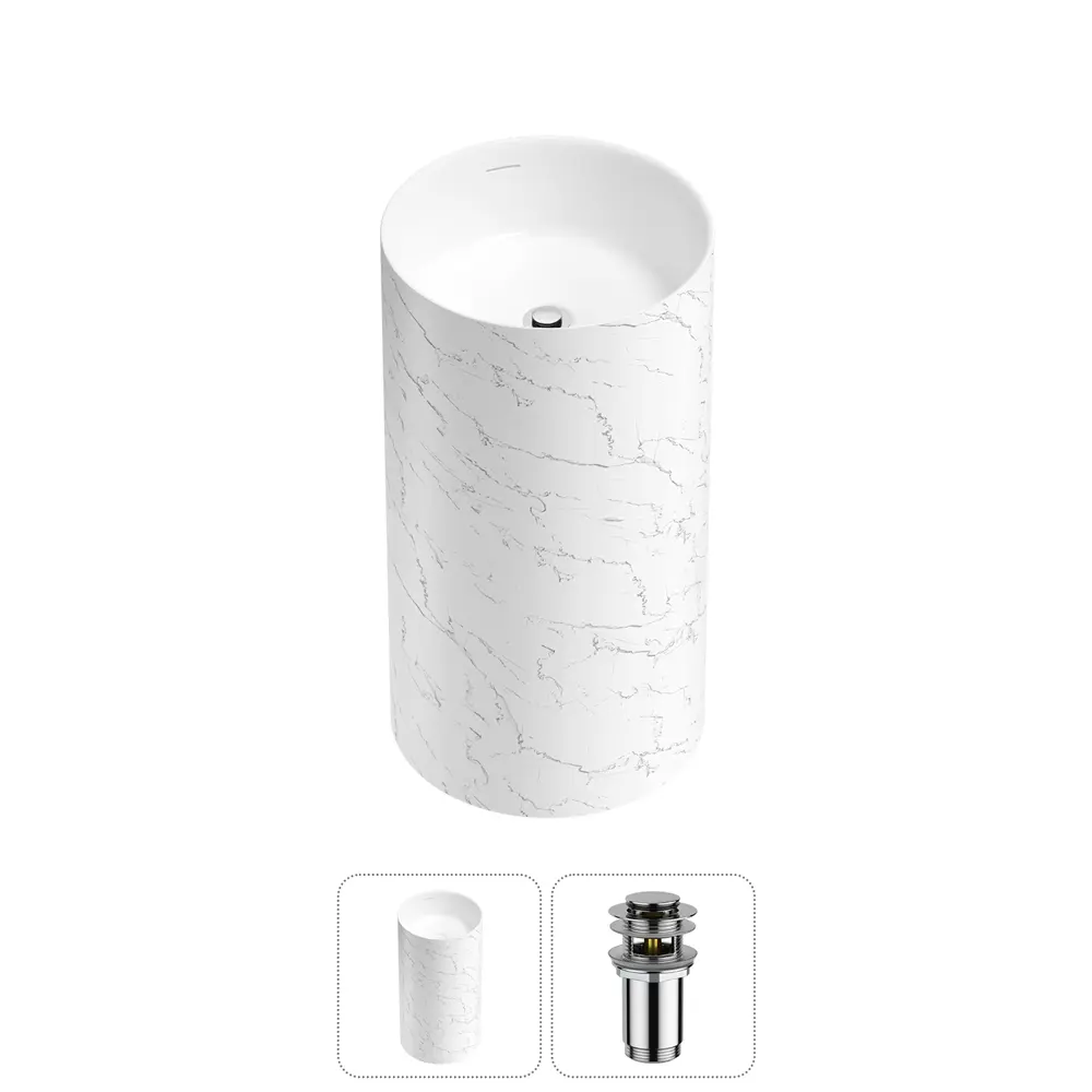 Фото Напольная раковина отдельностоящая Wellsee Chalice Perfection 20212937R размер 45x45x85 см, с донным клапаном Фото Напольная раковина отдельностоящая Wellsee Chalice Perfection 20212937R размер 45x45x85 см, с донным клапаном