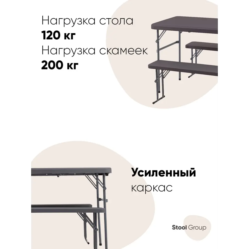 Фото 3 Садовая мебель для отдыха Stool Group Кейт сталь коричневый 3 предмета Фото 3 Садовая мебель для отдыха Stool Group Кейт сталь коричневый 3 предмета