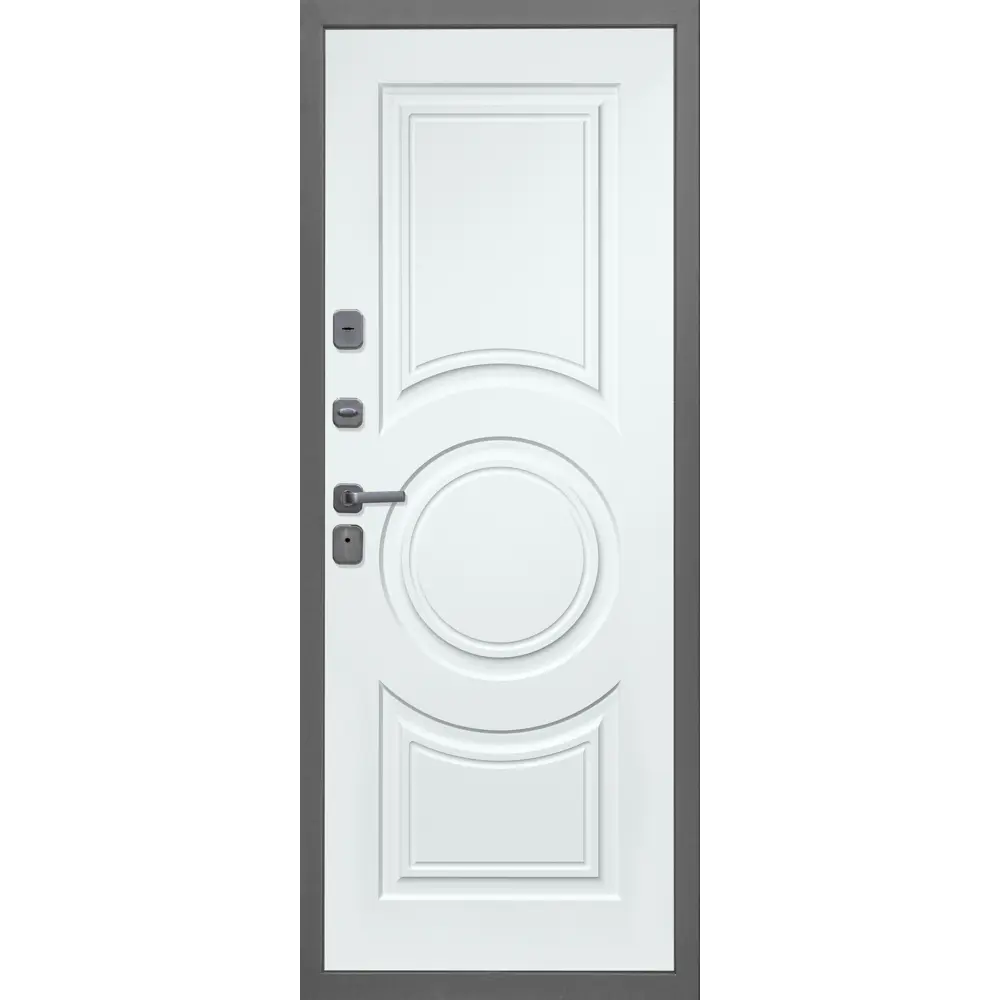 Фото 3 Входная дверь Diva Дива-76 левый 205x86см цвет дуб/серый/Д8 белый софт Фото 3 Входная дверь Diva Дива-76 левый 205x86см цвет дуб/серый/Д8 белый софт