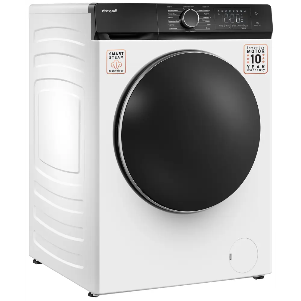 Фото 3 Стиральная машина с сушкой Weissgauff WMD 61212 DC Inverter Steam инвертором и паром 12 кг Фото 3 Стиральная машина с сушкой Weissgauff WMD 61212 DC Inverter Steam инвертором и паром 12 кг