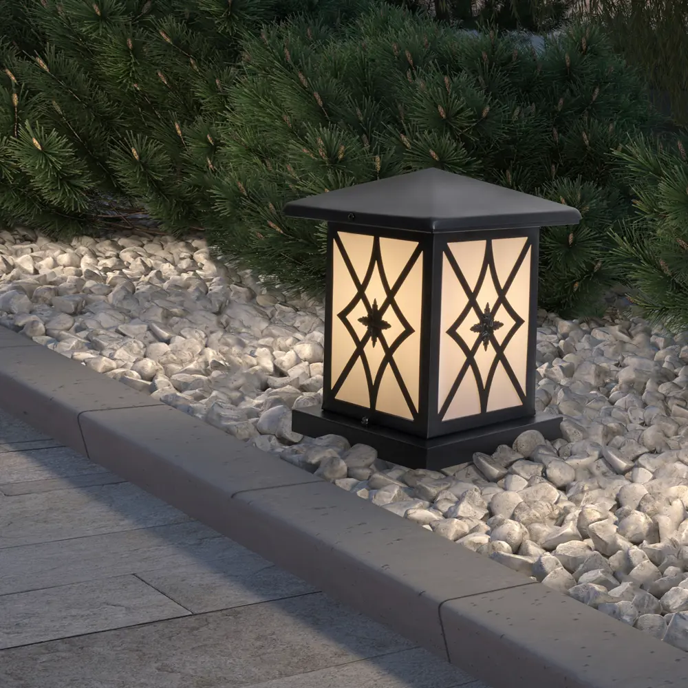 Фото 5 Фонарный столб уличный Voltega Nef Vgl7222fl-01b 40 Вт 23 см IP44 цвет черный Фото 5 Фонарный столб уличный Voltega Nef Vgl7222fl-01b 40 Вт 23 см IP44 цвет черный