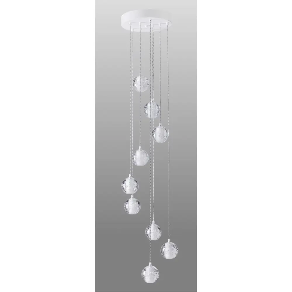 Фото Светильник потолочный Crystal Lux GASPAR GASPAR SP9 D300 WHITE 9 ламп 5.4 м² цвет белый